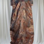 Luxury Silk Boubou Bubu Kaftan | African Brocade Damask Dress | Free Size 10-20 | 67” Length”