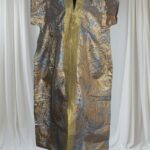 Luxury Silk Boubou Bubu Kaftan | African Brocade Damask Dress | Free Size 10-20 | 57” Length”