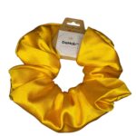 Handmade Large Yellow Scrunchies | Silk Material scrunchies