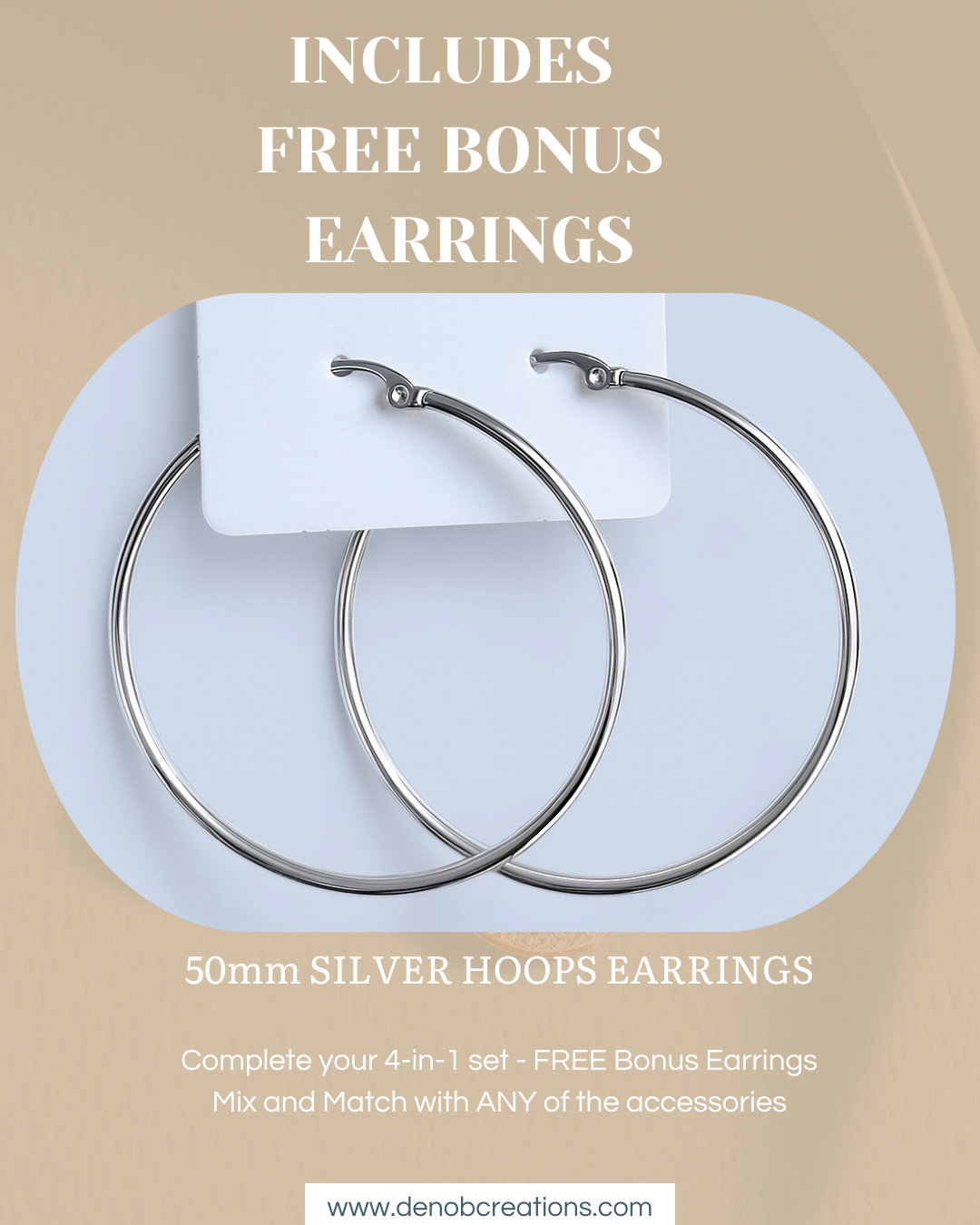 Brown and White Simple Elegant Diamond Earrings Jewelry Instagram Post