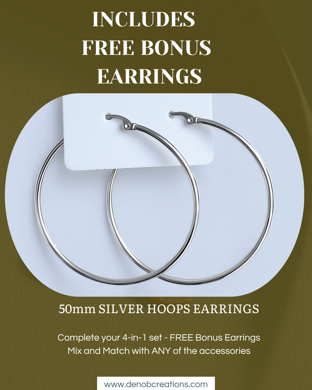 Brown and White Simple Elegant Diamond Earrings Jewelry Instagram Post