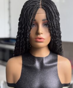 DeNob 24-Inch Glueless Braided Wig – Jet Black Watermelon Wig for Women | Best for Ponytails