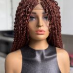 DeNob 24-Inch Glue less Braided Wig Color 350 Copper – Lightweight, Natural Look & Easy Wear