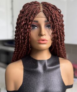 DeNob 24-Inch Glue less Braided Wig Color 350 Copper – Lightweight, Natural Look & Easy Wear