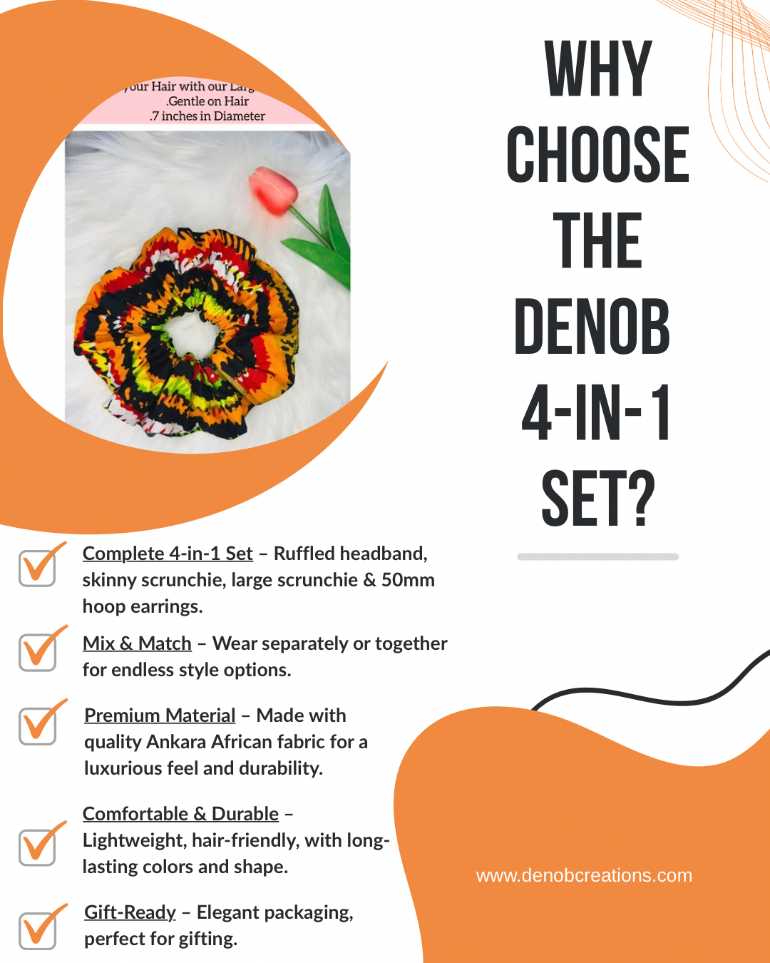 Orange White and Black Modern Why Choose Me Instagram Post