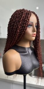 DeNob 24-Inch Glue less Braided Wig Color 350 Copper – Lightweight, Natural Look & Easy Wear