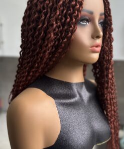DeNob 24-Inch Glue less Braided 4X4 Closure Wig Color 350 Copper – Lightweight, Natural Look & Easy Wear