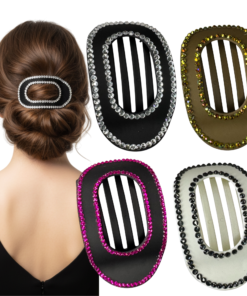 Rhinestone Matte Hair Clip Set A – Non-Slip Sparkly Claw Clips for Thick or Thin Hair, Strong Hold, Everyday Styling