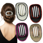 Rhinestone Matte Hair Clip Set B – Non-Slip Sparkly Claw Clips for Thick or Thin Hair, Strong Hold, Everyday Styling