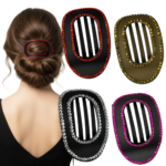 Rhinestone Matte Hair Clip Set D – Non-Slip Sparkly Claw Clips for Thick or Thin Hair, Strong Hold, Everyday Styling