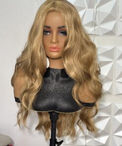 Alternative view of 26 Inch Honey Blonde Loose Body Wave Padded Closure Hair Blend Wig
