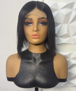 Alternative view of 10 inches 100% Human Hair Short Bob Wig , Lightweight 5x5 closure