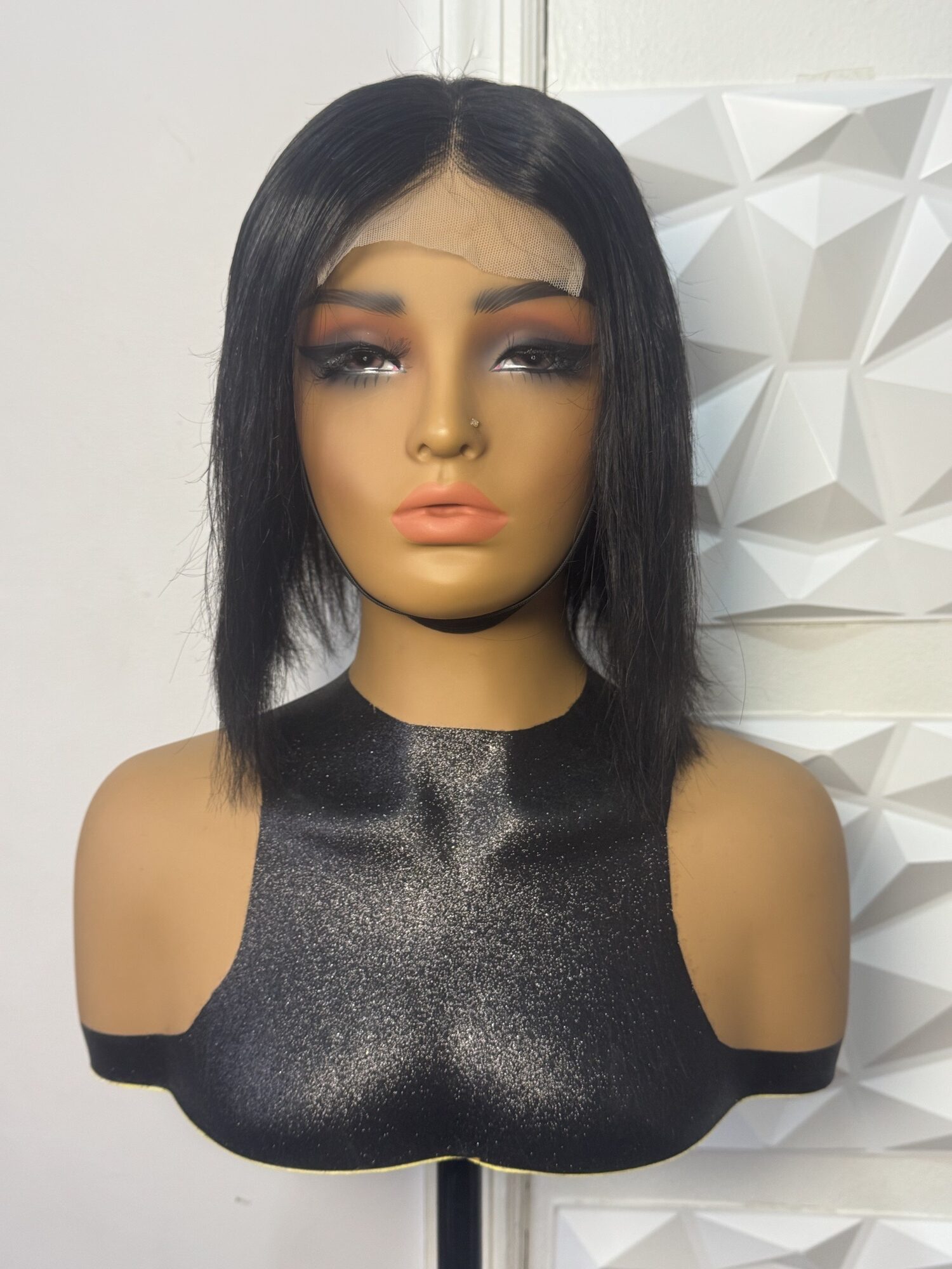 10 inches 100% Human Hair Short Bob Wig , Lightweight 5x5 closure - Image 2