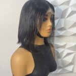 10 inches 100% Human Hair Short Bob Wig , Lightweight 5x5 closure