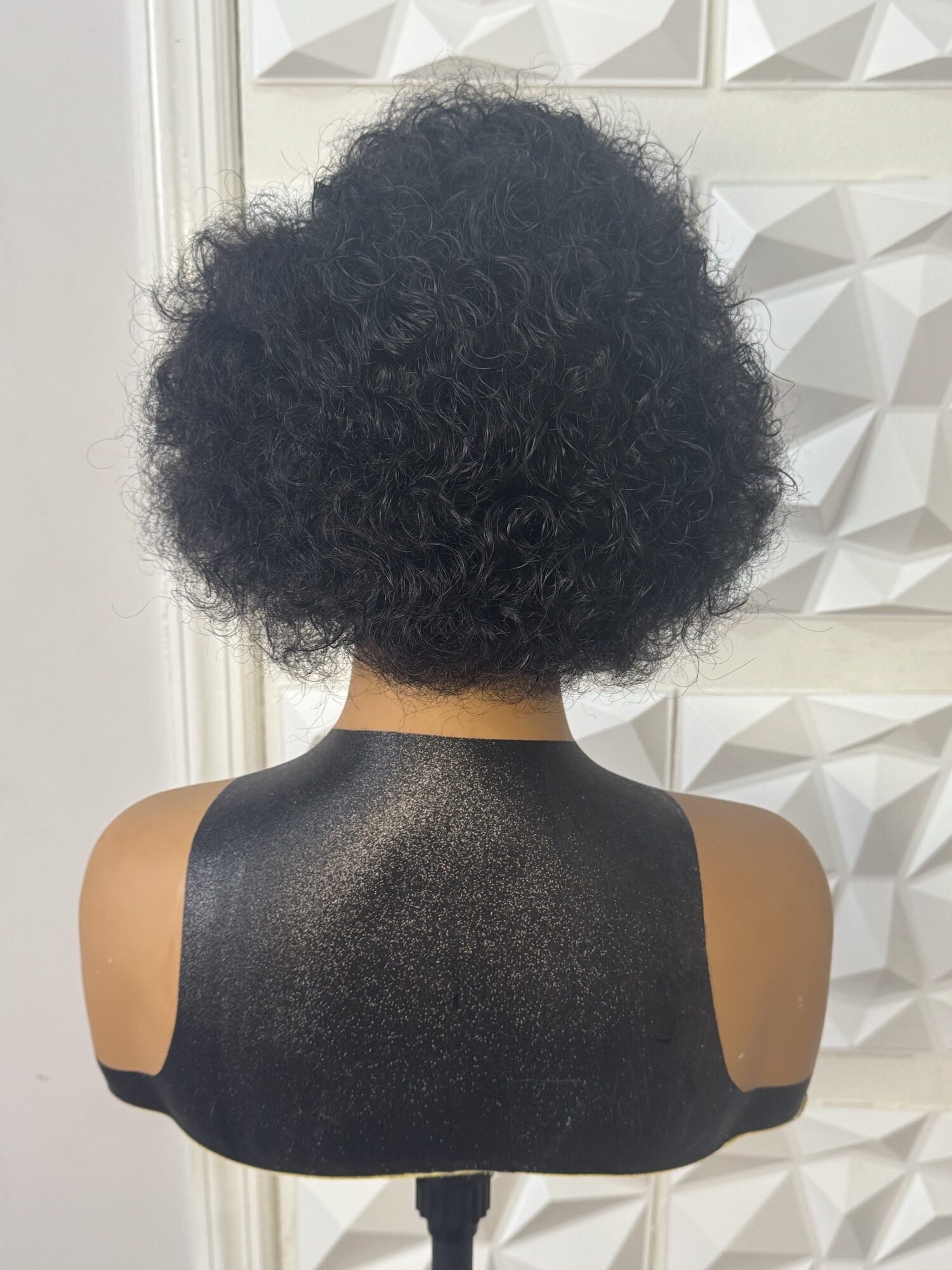 100% Human Hair Wig Short Jerry curl Glue-less wig - Image 4