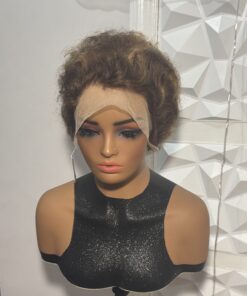 13x4 Full Frontal 100% Human Hair Jerry Curl Wig - Piano Color (4/27)