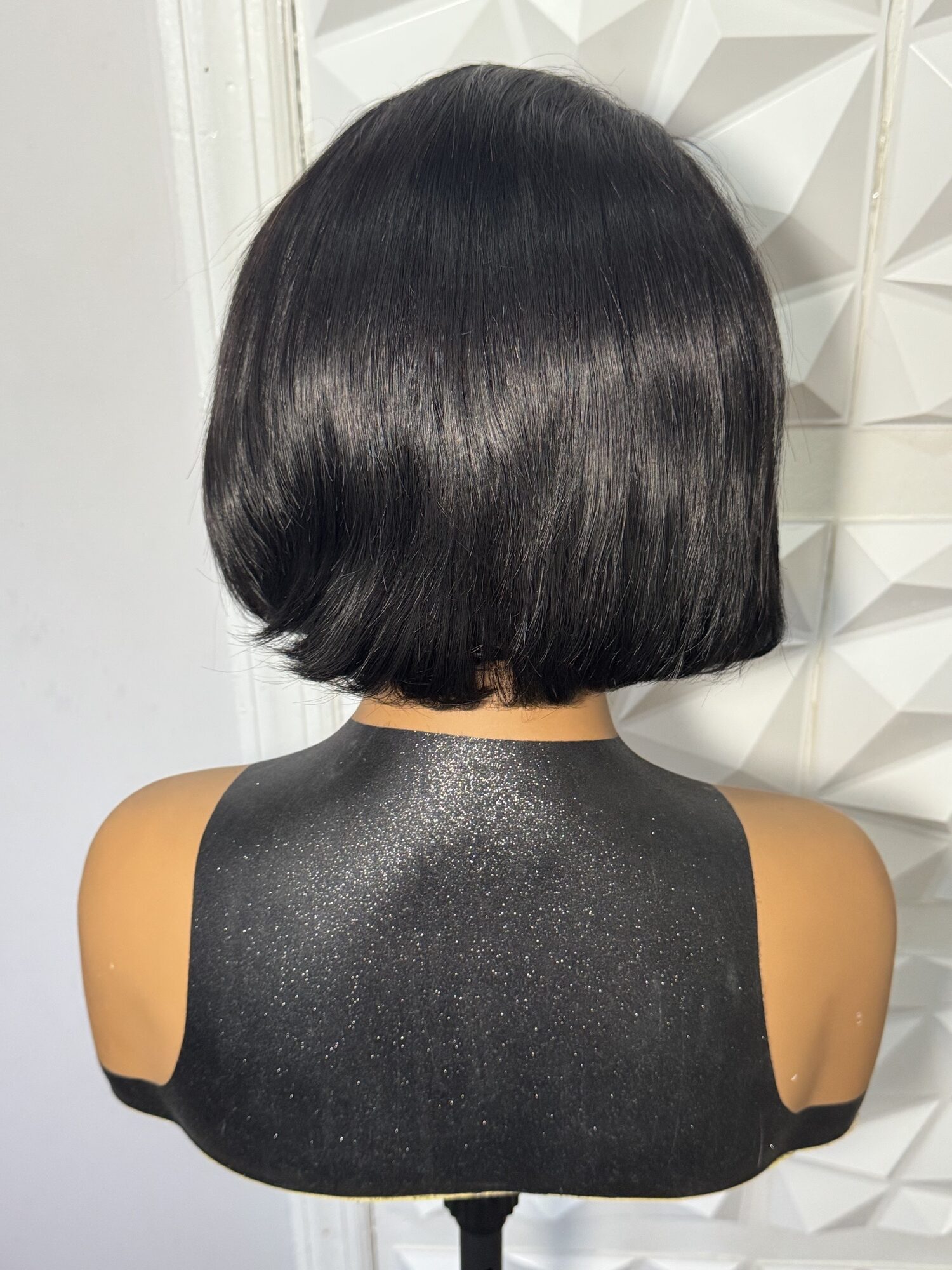 10 inches 100% Human Hair Short Bob Headband Wig , Lightweight 5x5 closure - Image 4