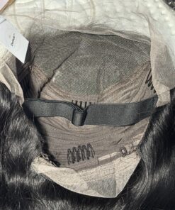 Alternative view of 30 Inch Black Body Wave 100% Human Hair Wig 13x4 Swiss Lace Frontal Free Part